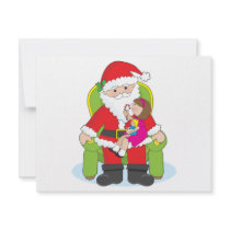 Santa and Child invitations by mariabellimages Santa and Child invitations