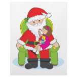 Santa and Child Custom Letterhead