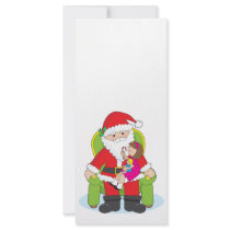 Santa and Child rack cards
