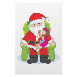 Santa and Child Custom Stationery