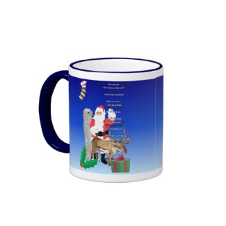 Santa and Friends 2 mug