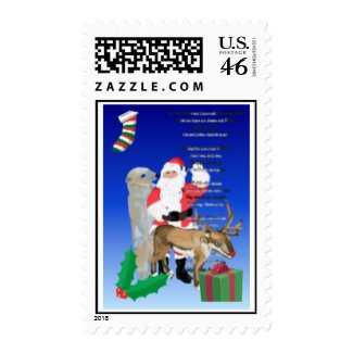 Santa and friends 2 stamp