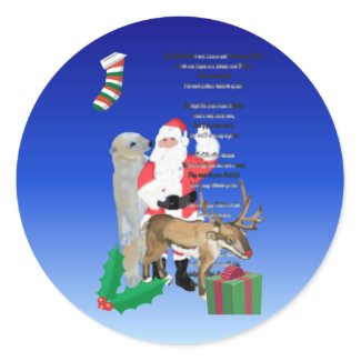 Santa and Friends 2 sticker