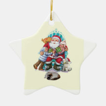Santa and Friends Christmas Ornaments