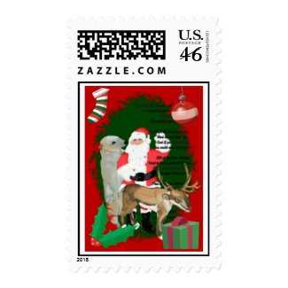 Santa and Friends stamp