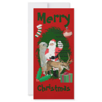 Santa and Friends Custom Rack Cards