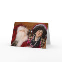 Santa and his girlfriend Card