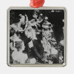Santa and His Ladies (Naughty Santa!) Christmas Tree Ornament