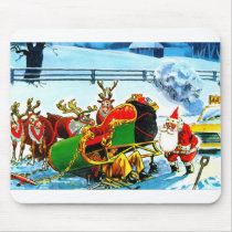 SANTA AND HIS REINDEER HELPED BY THE AA mousepads by ANGELHELEN SANTA AND HIS REINDEER HELPED BY THE AA mousepads