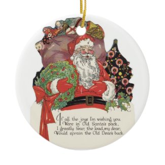 Santa and His Sack of Toys ornament