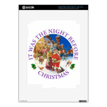 Santa and Mrs. Claus On The Night Before Christmas Decal For iPad 3