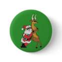santa and raindeer tough buttons by tonniek santa and raindeer tough buttons