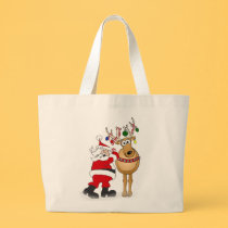 Santa and reindeer friend! bags