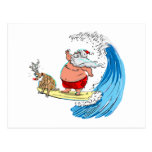 saNtA aNd RuDoLf Postcard