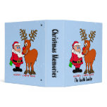Santa and Rudolph Christmas Binder