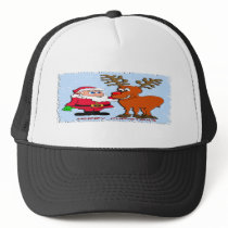 Santa and Rudolph T-Shirts & Gifts hats