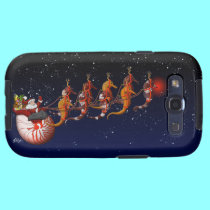 Santa and Seahorse Sleigh Samsung Galaxy casemate cases