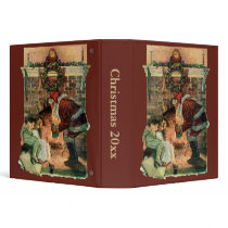 Santa and Sleeping Children binders by ChristmasCafe Santa and Sleeping Children binders