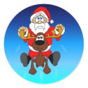 Santa and Smooshy sticker