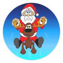 Santa and Smooshy stickers by cimmerrian Santa and Smooshy stickers