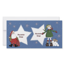 Santa and Snowman photo cards