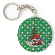 Santa and the Christmas Tree Key Chains