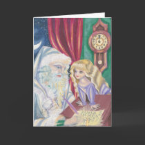 Santa And The Girl cards by Petite_Angela Santa And The Girl cards