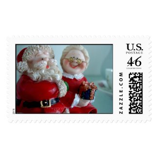 Santa and the Mrs... stamp