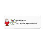 Santa and the OES Return Address Label