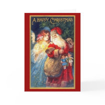 Santa & Angel - Christmas Card by dchaddad Santa & Angel - Christmas Card