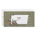Santa, Angel, Reindeer, Sledge and Trees