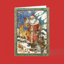 SANTA & ANIMAL FRIENDS cards