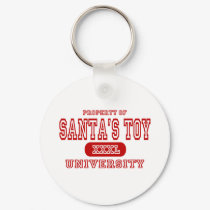 Santa's Toy University keychains by universityshirts Santa's Toy University keychains