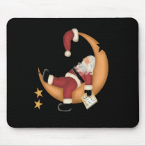 Santa Asleep on Moon mousepads by christmasshop Santa Asleep on Moon mousepads