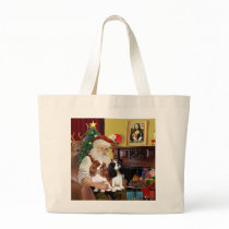 Santa At Home  Cavalier King Charles (two) bags
