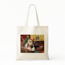Santa At Home  Cavalier King Charles (two) bags