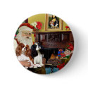 Santa At Home  Cavalier King Charles (two) buttons