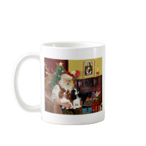 Santa At Home  Cavalier King Charles (two) mugs