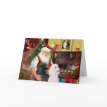 Santa At Home - Poodles (2 Standard)
