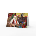 Santa At Home - Whippet 7 - Santa cards
