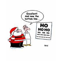Santa At The Eye Doctor's Ladies' Hoodie t-shirts by Swisstoons Santa At The Eye Doctor's Ladies' Hoodie t-shirts