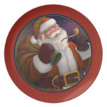 Santa at the North Pole Holiday Plate plates