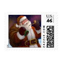 Santa at the North Pole postage