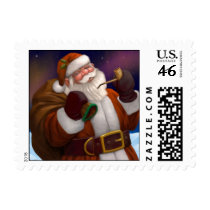 Santa at the North Pole postage by karyn_lewis Santa at the North Pole postage