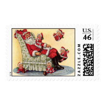 Santa Babies Postage Stamp