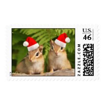 Santa Baby Chipmunks Stamps