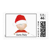 "Santa Baby" Christmas Postage Stamp