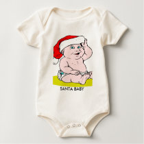 SANTA BABY ONESIE t-shirts