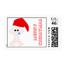 Santa Baby Postage Stamp