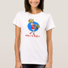 ladies_fitted_babydoll - Cute baby doll tee with "Santa Baby!"